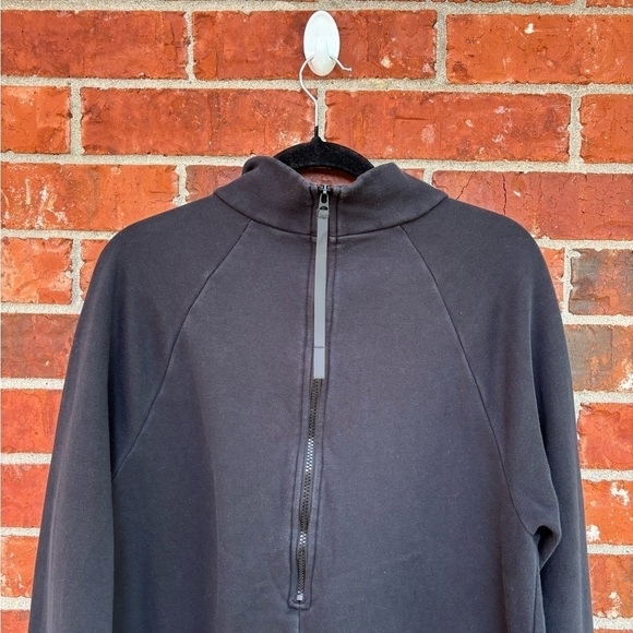 Fabletics XL Zaylee Black Funnel Neck Zipper Back Thumbhole Tunic Sweatshirt - Picture 6 of 10